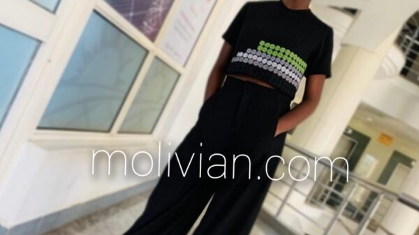 Molivian Wear Black trouser & top outfit