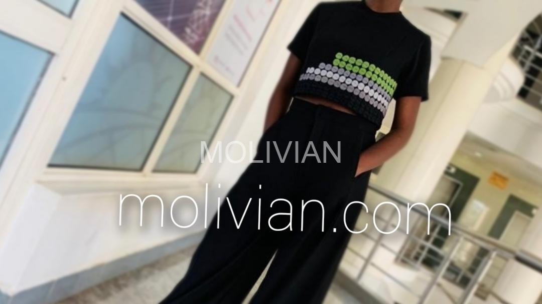 Molivian Wear Black trouser & top outfit
