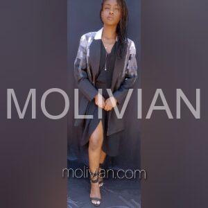 Black/Grey patchwork blazer